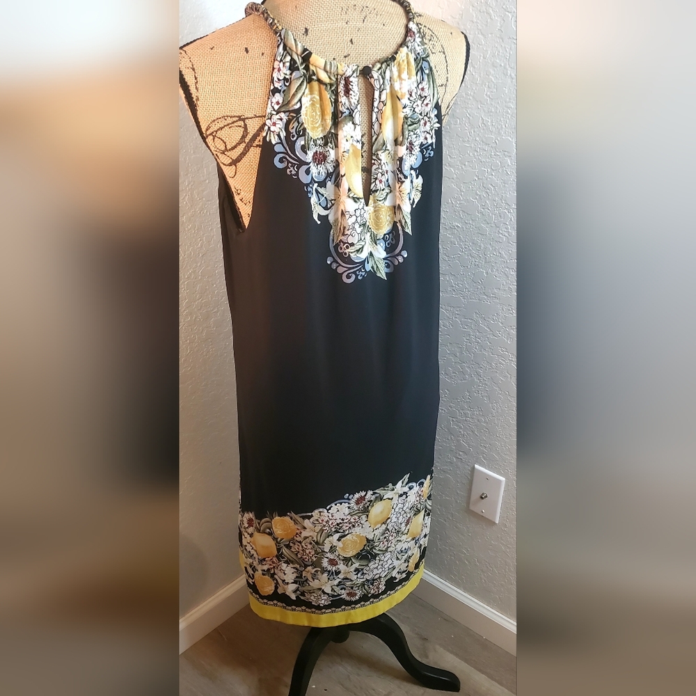 Whbm Reversible Floral Halter Neck Dress - Picture 9 of 11